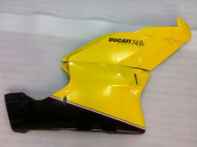 Load image into Gallery viewer, Yellow and Black White Factory Style - Ducati 749 03-04 Fairing Kit (Single Passenger Seat)