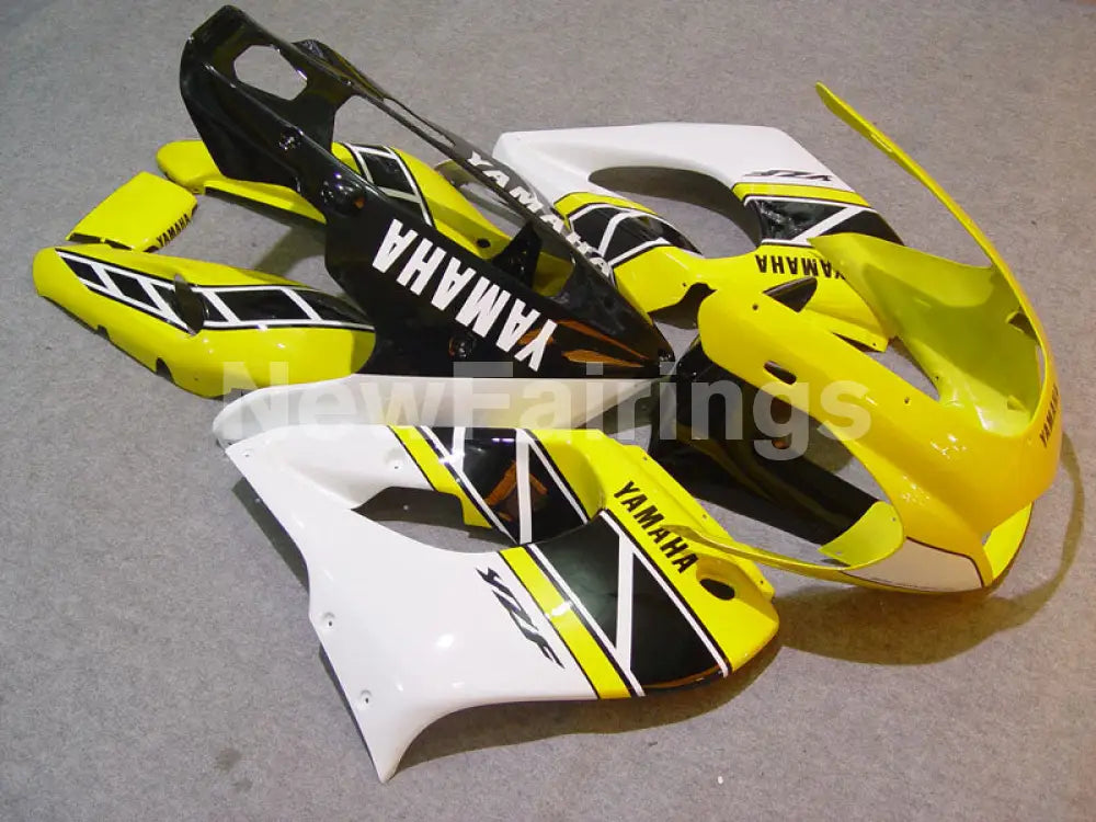 Yellow and Black White Factory Style - YZF1000R Thunderace 96-05 Fairing Kit Vehicles & Parts > Vehicle Parts &