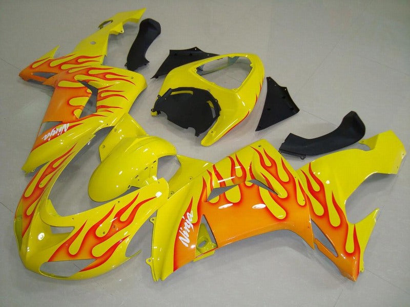 Yellow Red Flame - NINJA ZX-10R 06-07 Fairing Kit