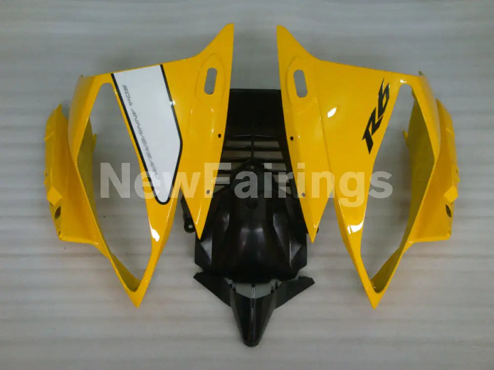 Yellow White and Black Factory Style - YZF-R6 06-07 Fairing Kit Vehicles & Parts > Vehicle Parts & Accessories > Motor