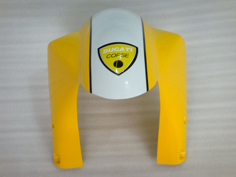 Yellow and White Black XEROX - Ducati 748/916/996/998 96-02 Fairing Kit (Single Passenger Seat)