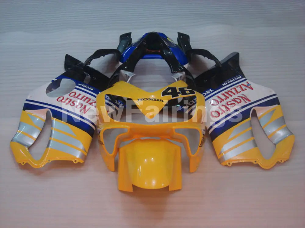Yellow and White Blue Nastro Azzurro - CBR600 F4i 01-03